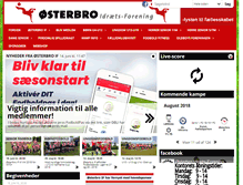 Tablet Screenshot of osterbro-if.dk